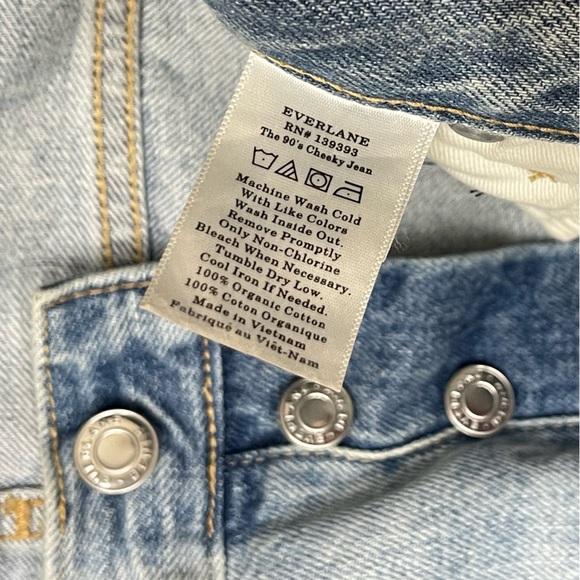 Everlane 90’s Cheeky Jean Vintage Sun bleached Blue - Picture 5 of 8